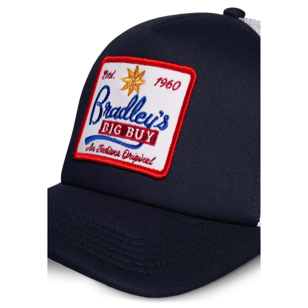 Wrangler Stranger things - Bradley's Big Buy Logo Trucker pet - Wit/Donkerblauw